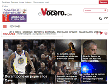 Tablet Screenshot of elvocero.com